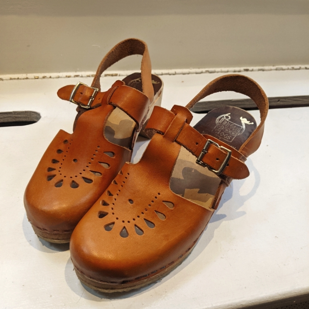 Vintage 1970's Swedish Mengen Clogs